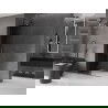 Mexen Velar mozgatható zuhanyfal Walk-in 75 x 200 cm, grafit 8 mm, gun gray csiszolt - 871-075-000-43-66