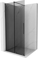 Mexen Velar tolóajtós zuhanyfal 110 x 200 cm, grafit 8 mm, gun gray csiszolt - 871-110-000-43-66