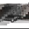 Mexen Velar mozgatható Walk-in zuhanyfal 160 x 200 cm, grafit 8 mm, gun gray szezámmagos - 871-160-000-43-66