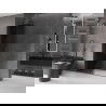Mexen Velar mozgatható Walk-in zuhanyfal 160 x 200 cm, grafit 8 mm, gun gray szezámmagos - 871-160-000-43-66