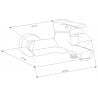 Mexen Sabre R05 baterie cadă cu set pentru duș, Crom - 7213R05-00