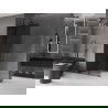 Mexen Velar, 70 x 200 cm-es, grafit színű, 8 mm-es, gun metal színű, tolható Walk-in zuhanyfal - 871-070-000-43-95