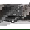 Mexen Velar paravan de duş glisant Walk-in 150 x 200 cm, grafit 8 mm, gun metal - 871-150-000-43-95