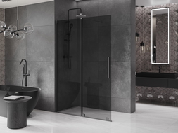 Mexen Velar toló falú zuhanykabin 140 x 200 cm, grafit 8 mm, gun metal - 871-140-000-43-95
