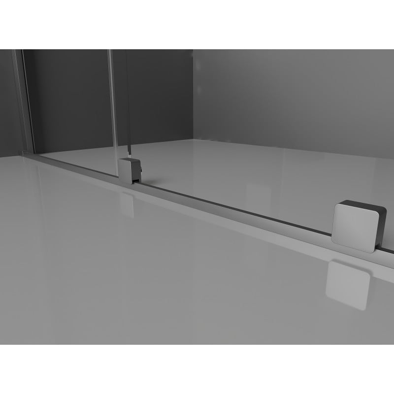 Mexen Velar Pereți pentru duș extensibili Walk-in 150 x 200 cm, grafit 8 mm, gun metal - 871-150-000-43-95
