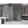 Mexen Velar modulos zuhanyfal, összecsukható Walk-in 140 x 200 cm, matt üveg 8 mm, kefélt nikkel - 871-140-000-33-97