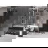 Mexen Velar összecsukható Walk-in zuhanyfal 85 x 200 cm, grafit 8 mm, köszörült nikkel - 871-085-000-43-97