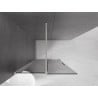 Mexen Velar rugalmas zuhanyfal Walk-in 110 x 200 cm, grafit 8 mm, kefélt nikkel - 871-110-000-43-97