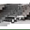 Mexen Velar összecsukható Walk-in zuhanyfal 85 x 200 cm, grafit 8 mm, köszörült nikkel - 871-085-000-43-97
