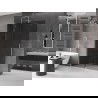 Mexen Velar tolófal 160 x 200 cm, grafit 8 mm, kefélt nikkel - 871-160-000-43-97