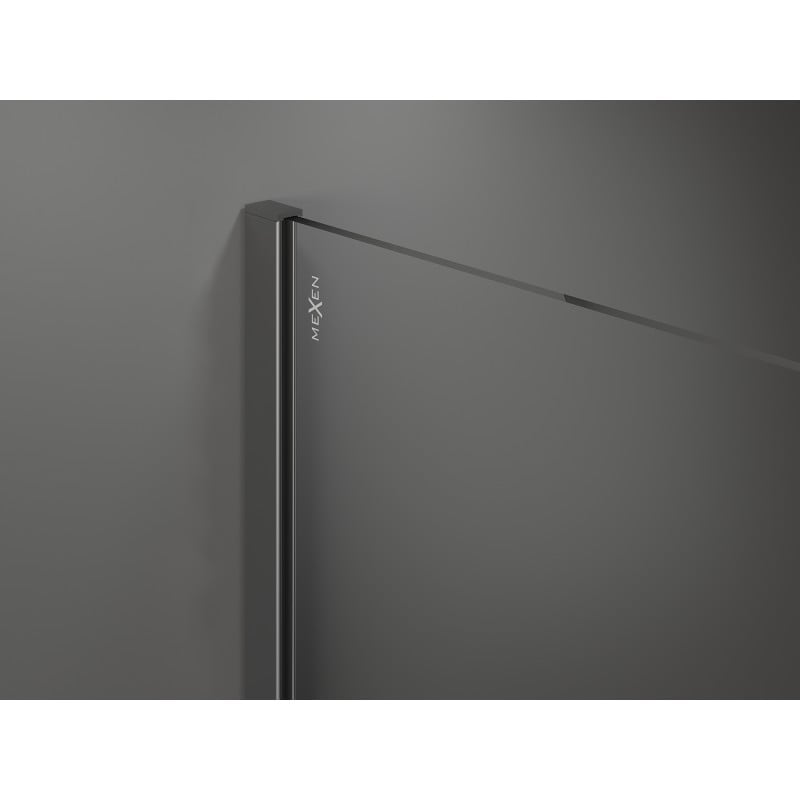 Mexen listă perete lateral pentru perete duș, gun metal - 800-00-95