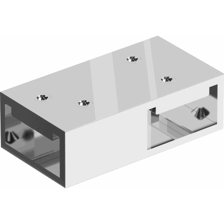 Mexen Uni-T Conector T pentru suporturi de perete, crom - 800-09-01
