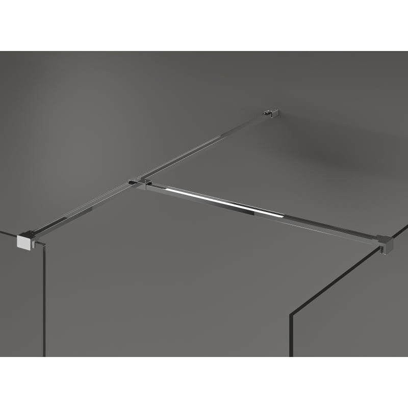 Mexen Uni-T Conector T pentru suporturi de perete, crom - 800-09-01
