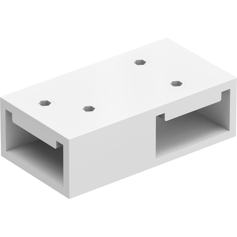 Mexen Uni-T Conector în T pentru suporturi de perete, alb - 800-09-20