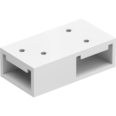 Mexen Uni-T Conector în T pentru suporturi de perete, alb - 800-09-20