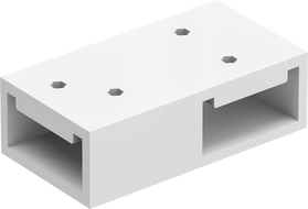 Mexen Uni-T Conector în T pentru suporturi de perete, alb - 800-09-20