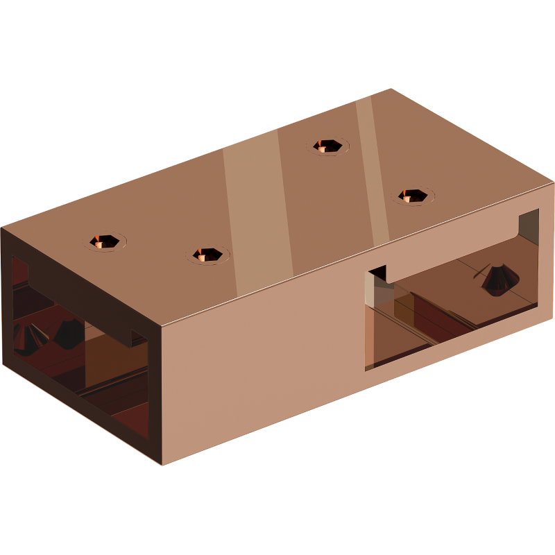 Mexen T-csatlakozó fali merevítő tartókhoz, rózsaarany - 800-09-60