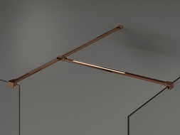 Mexen piesă T pentru suporturi de perete, aur roz - 800-09-60