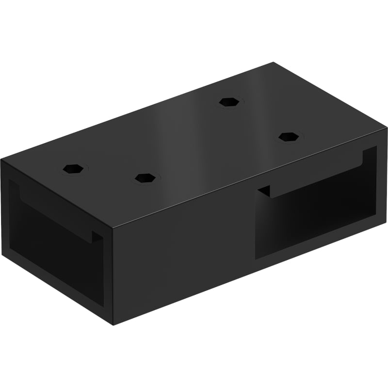 Mexen Uni-T Conector în T pentru suporturi de perete, negru - 800-09-70