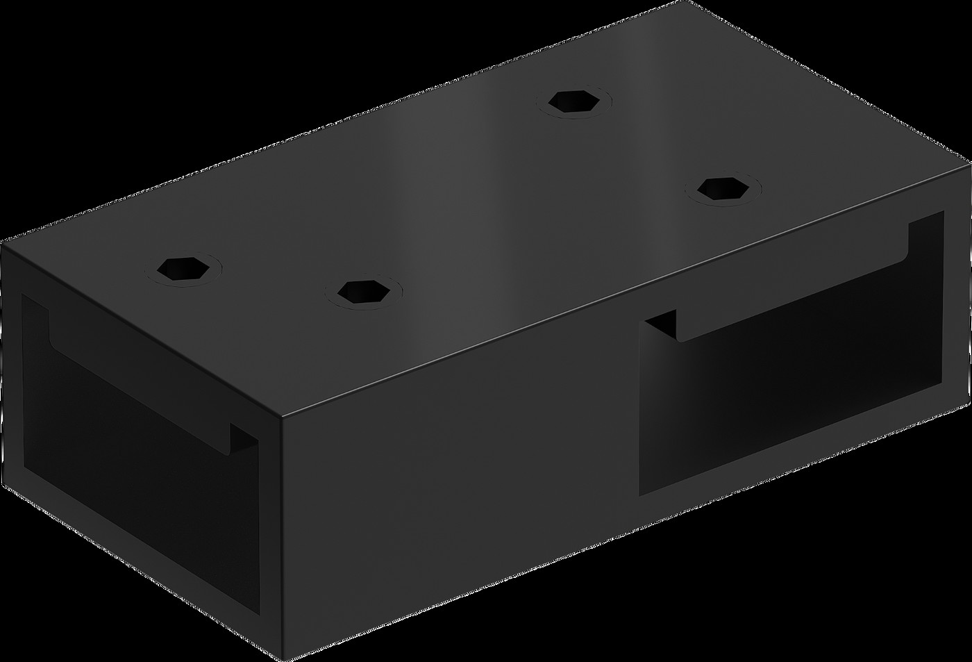 Mexen conector T pentru suporturi de perete, negru - 800-09-70