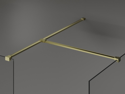 Mexen T csatlakozó fali tartókhoz, arany szálcsiszolt - 800-09-55