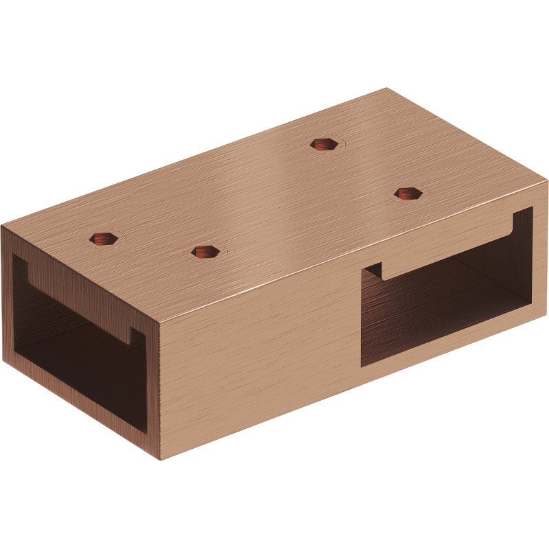Mexen Uni-T Conector în T pentru suporturi de perete, cupru periat - 800-09-65