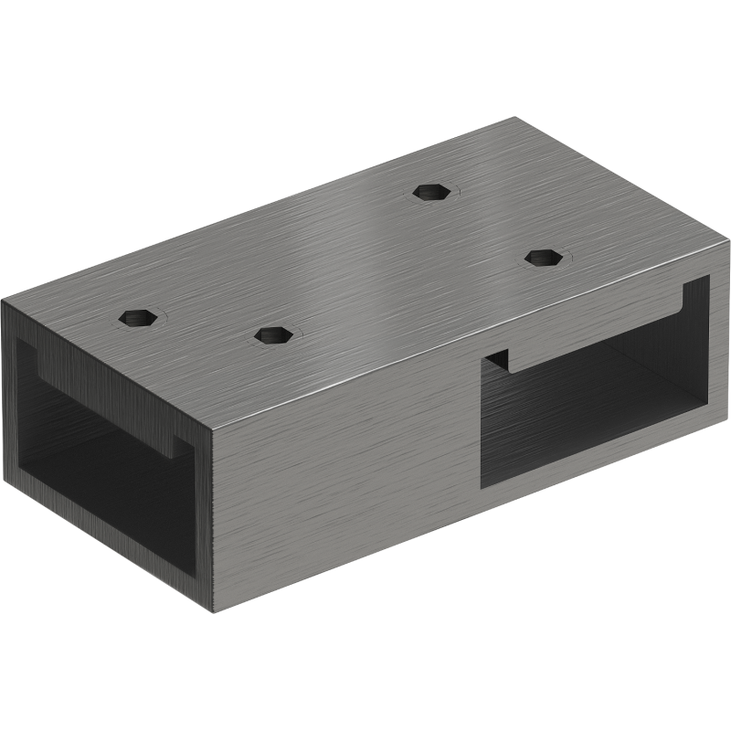 Mexen conector T pentru suporturi murale, gun gray periat - 800-09-66