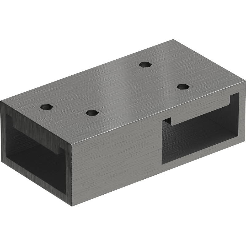 Mexen Uni-T Conector T pentru suporturi de perete, gun gray periat - 800-09-66