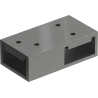 Mexen conector T pentru suporturi perete, gri mat periat - 800-09-66
