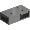 Mexen Uni-T Conector T pentru suporturi de perete, gun gray periat - 800-09-66