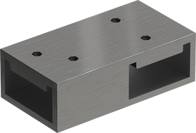 Mexen conector T pentru suporturi perete, gri mat periat - 800-09-66