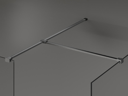 Mexen conector T pentru suporturi murale, gun gray periat - 800-09-66