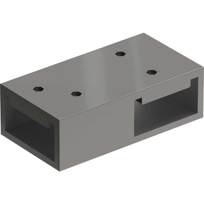 Mexen T összekötő elem fali tartókhoz, gun metal - 800-09-95