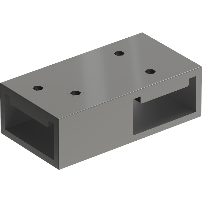 Mexen Uni-T T-csatlakozó fali tartókhoz, gun metal - 800-09-95