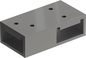Mexen Uni-T Conector în T pentru suporturi de perete, gun metal - 800-09-95