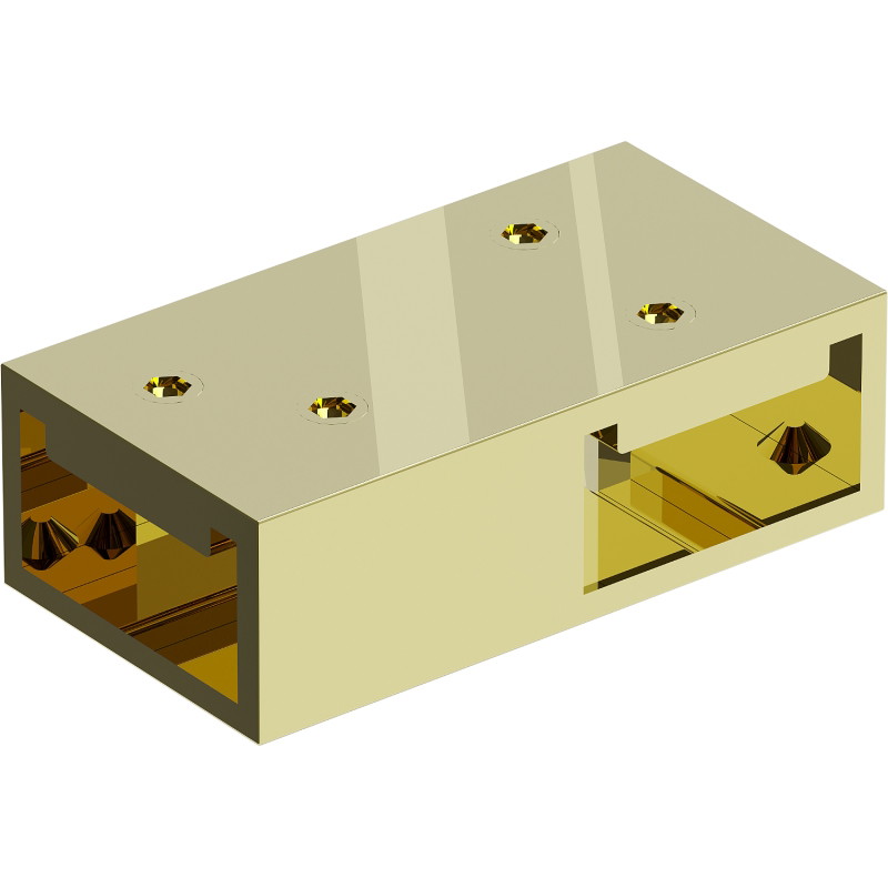 Mexen Uni-T Conector T pentru suporturi de perete, auriu - 800-09-50