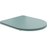 Mexen lassan záródó slim WC-ülőke, duroplast, világos zöld matt - 39740048