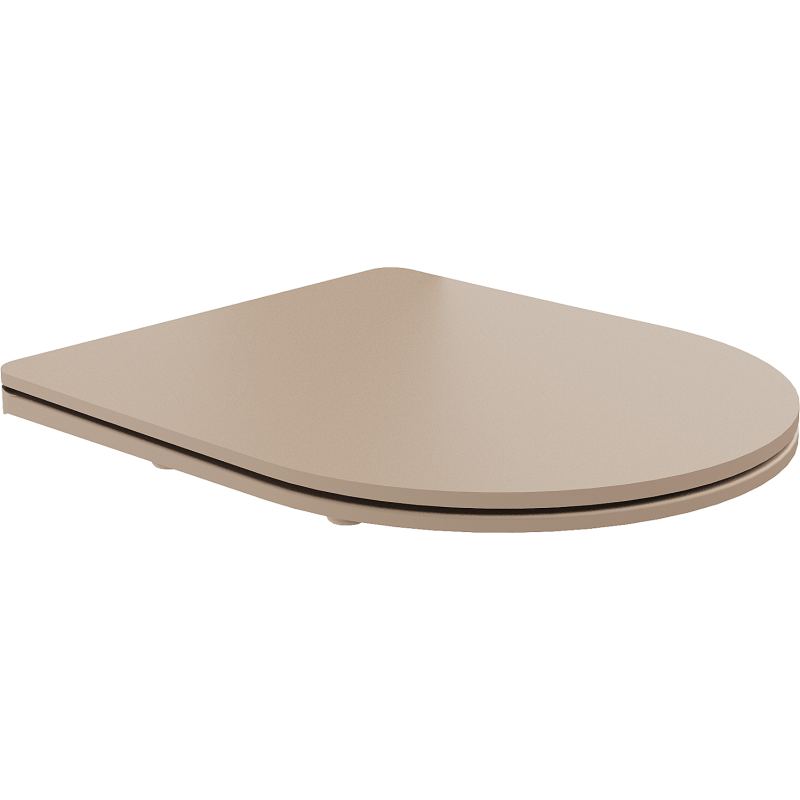 Mexen lassan záródó vékony ülőke, duroplast, cappuccino matt - 39740064