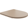 Mexen capac de WC care coboară încet, slim, duroplast, cappuccino mat - 39740064