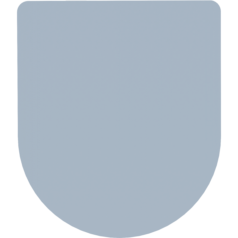 Mexen capac wc cu cădere lentă slim, duroplast, gri-albastru mat - 39740069