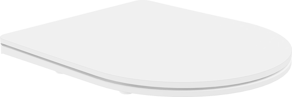 Mexen deska cu coborâre lentă slim, duroplast, alb mat - 39740001