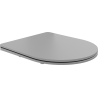 Mexen capac de toaletă cu cădere lentă slim, duroplast, gri deschis mat - 39740061