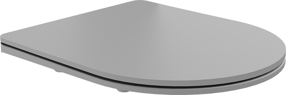 Mexen capac de toaletă cu cădere lentă slim, duroplast, gri deschis mat - 39740061