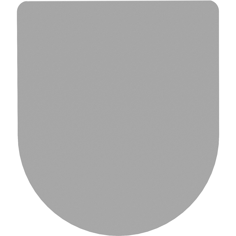 Mexen lassan lecsukódó slim wc-ülőke, duroplast, világos szürke matt - 39740061