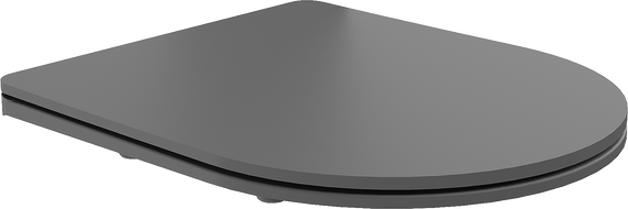 Mexen wc ülőke lassú csukódású slim, duroplast, sötétszürke matt - 39740071