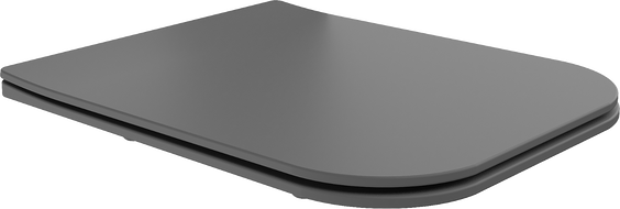Mexen Madox lassan záródó, vékony duroplaszt ülőke, sötétszürke matt - 39154061