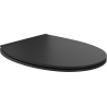 Mexen Egg scaun de toaletă cu cădere lentă slim, duroplast, negru mat - 39243085
