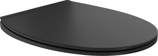 Mexen Egg capac wc cu cădere lentă slim, duroplast, negru mat - 39243085