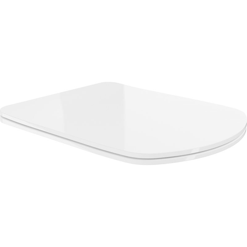 Mexen Vito lassan záródó, vékony WC-ülőke, duroplast, fényes fehér - 39174000