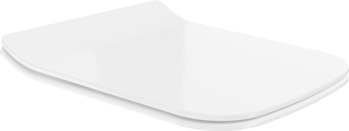 Mexen Cube lassan lecsukható Slim WC-ülőke, duroplast, fényes fehér - 39240000